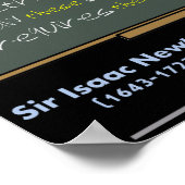 Isaac Newton Mathematics poster (Hoek)