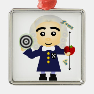 Isaac Newton Metalen Ornament