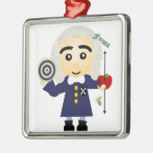 Isaac Newton Metalen Ornament (Links)