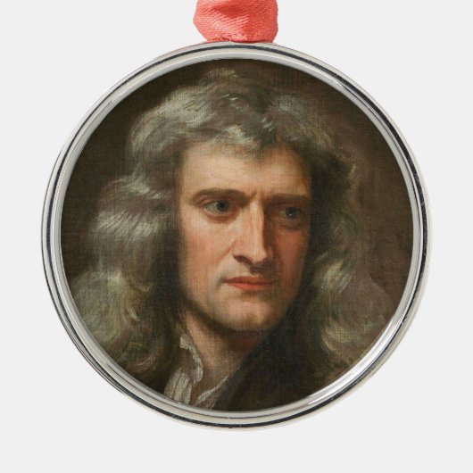 Isaac Newton Metalen Ornament (Voorkant)