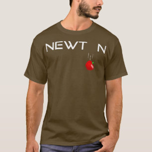 Isaac Newton Physicist Mathematicus Graviteitsappe T-shirt