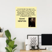 isaac newton poster (Thuiskantoor)
