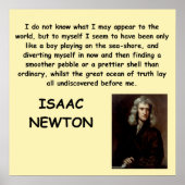 isaac newton poster (Voorkant)