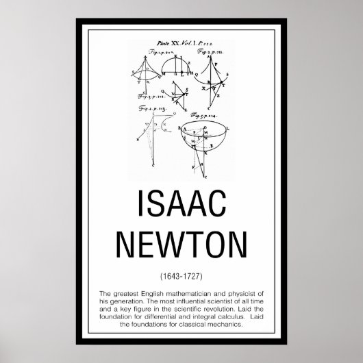 Isaac Newton Poster (Voorkant)
