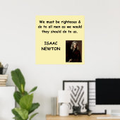 isaac newton poster (Thuiskantoor)