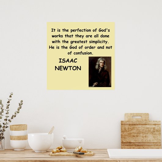 isaac newton poster (Keuken)