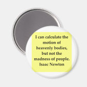 Isaac Newton Quote Magneet (Voorkant / Achterkant)