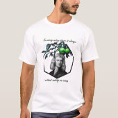 Isaac Newton "Quotes collectie" groen T-shirt (Voorkant)