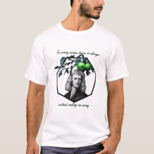 Isaac Newton "Quotes collectie" groen T-shirt