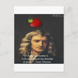 Isaac Newton "Reuzen Schouders" Wijsheid Cadeaus & Briefkaart