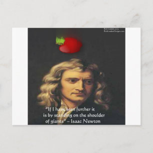 Isaac Newton "Reuzen Schouders" Wijsheid Cadeaus & Briefkaart
