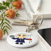 Isaac Newton Sleutelhanger (Zijkant)