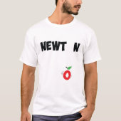 Isaac Newton-tekstontwerp T-shirt (Voorkant)