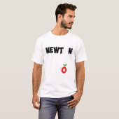 Isaac Newton-tekstontwerp T-shirt (Voorkant volledig)