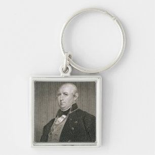 Isaac Shelby (1750-1826), gegraveerd door Asher Br Sleutelhanger
