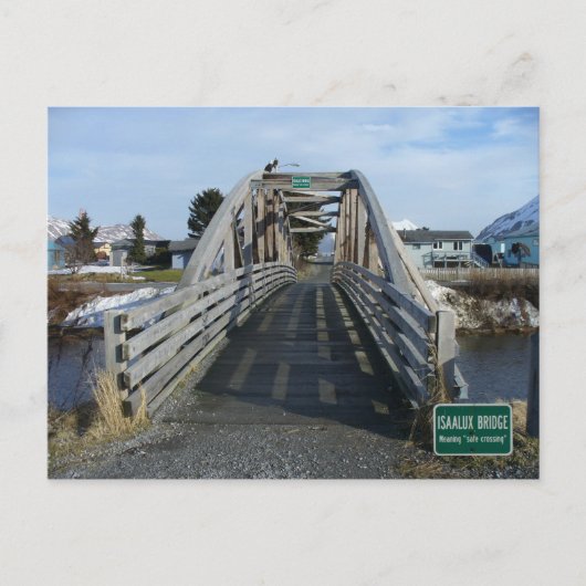 Isaalux-brug in de stad Unalaska, AK Briefkaart (Voorkant)