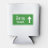 Isaan Ahead ⚠ Thai Highway Traffic Sign ⚠ Blikjeskoeler (Voorkant)