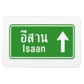 Isaan Ahead ⚠ Thai Highway Traffic Sign ⚠ Magneet (Horizontaal)