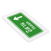 Isaan Ahead ⚠ Thai Highway Traffic Sign ⚠ Magneet (Rechterzijde)