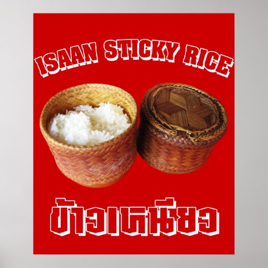 Isaan Kleefrijst [Khao Niao] Poster (Voorkant)
