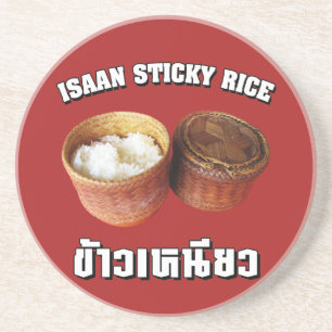 Isaan Sticky Rice (Khao Niao) Zandsteen Onderzetter