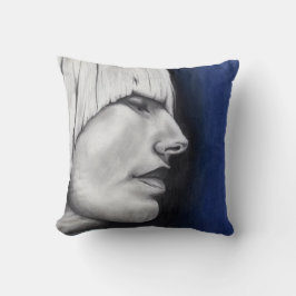Isabel Blonde Vrouw Portret Originele Kunst Tekeni Kussen