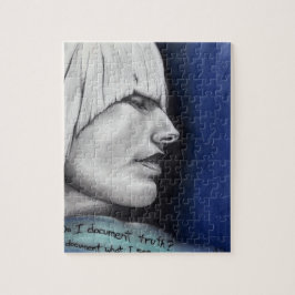 Isabel Blonde Vrouw Portret Originele Kunst Tekeni Legpuzzel