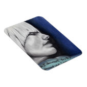 Isabel Blonde Woman portret originele kunsttekenin Magneet (Rechterzijde)