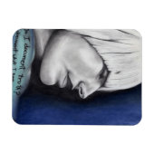 Isabel Blonde Woman portret originele kunsttekenin Magneet (Horizontaal)