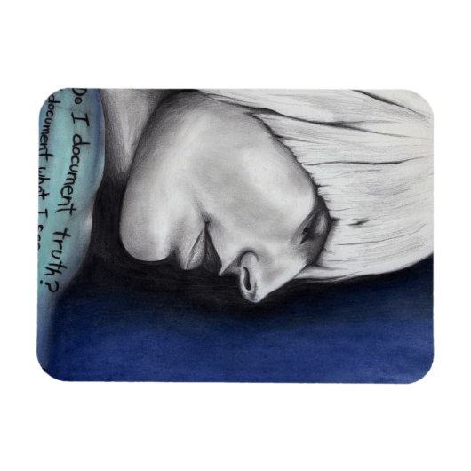 Isabel Blonde Woman portret originele kunsttekenin Magneet (Horizontaal)