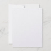 Isabel Miriam Custom RSVP met Roze Daisy Kaartje (Achterkant)