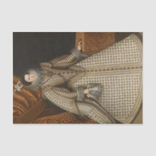 Isabel van Bourbon door Rodrigo de Villandrando Tissuepapier (Voorkant)