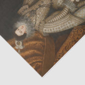 Isabel van Bourbon door Rodrigo de Villandrando Tissuepapier (Detail)