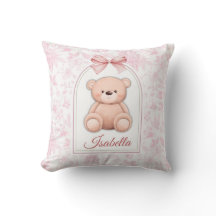 Isabella | Aangepaste Roze Teddybeer Nursery Desig