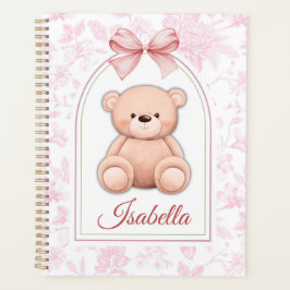 Isabella | Aangepaste Roze Teddybeer Nursery Desig Planner