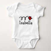 Isabella baby name t-shirt (Voorkant)