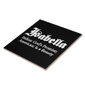 Isabella Beting Tegeltje (Zijkant)