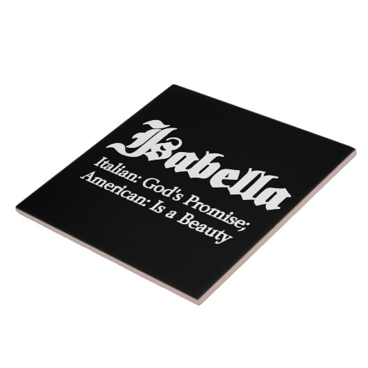 Isabella Beting Tegeltje (Zijkant)