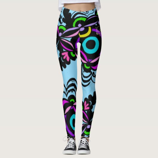 Isabella Blue Leggings (Voorkant)