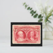 Isabella & Columbus 1893 Stempel Briefkaart (Staand voorkant)