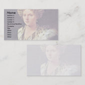 Isabella Dâ € ™ Estedeutsch: Portret van Isabella Visitekaartje (Voorkant / Achterkant)