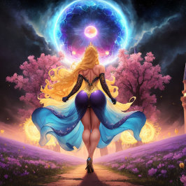 Isabella - de Healer nabij de moskee Poster