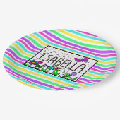 Isabella - de naam Isabella Whimsical-tekening Papieren Bordje (Gekanteld)