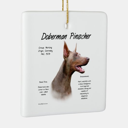 Isabella Doberman Geschiedenis Keramisch Ornament (Rechts)