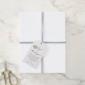 ISABELLA Elegant Groene Blad Boho Bedankt Cadeaulabel (Met Touw)