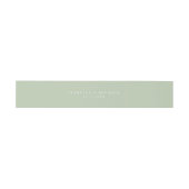 ISABELLA Elegant Light Pastel Green Minimalist Uitnodigingen Wikkel (Vlak)
