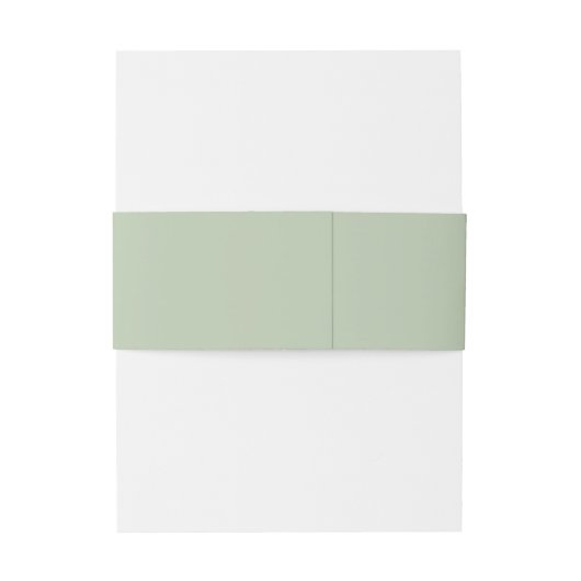 ISABELLA Elegant Light Pastel Green Minimalist Uitnodigingen Wikkel (Achterkant Voorbeeld)