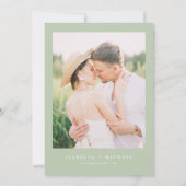 ISABELLA Elegant Minimal Greenery Save the Date Kaart (Achterkant)