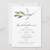 ISABELLA Elegant Minimalist Greenery Vrijgezellenf Kaart (Voorkant)