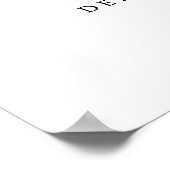 ISABELLA Elegante Groene Bruiloft Feestelijke Begr Poster (Hoek)